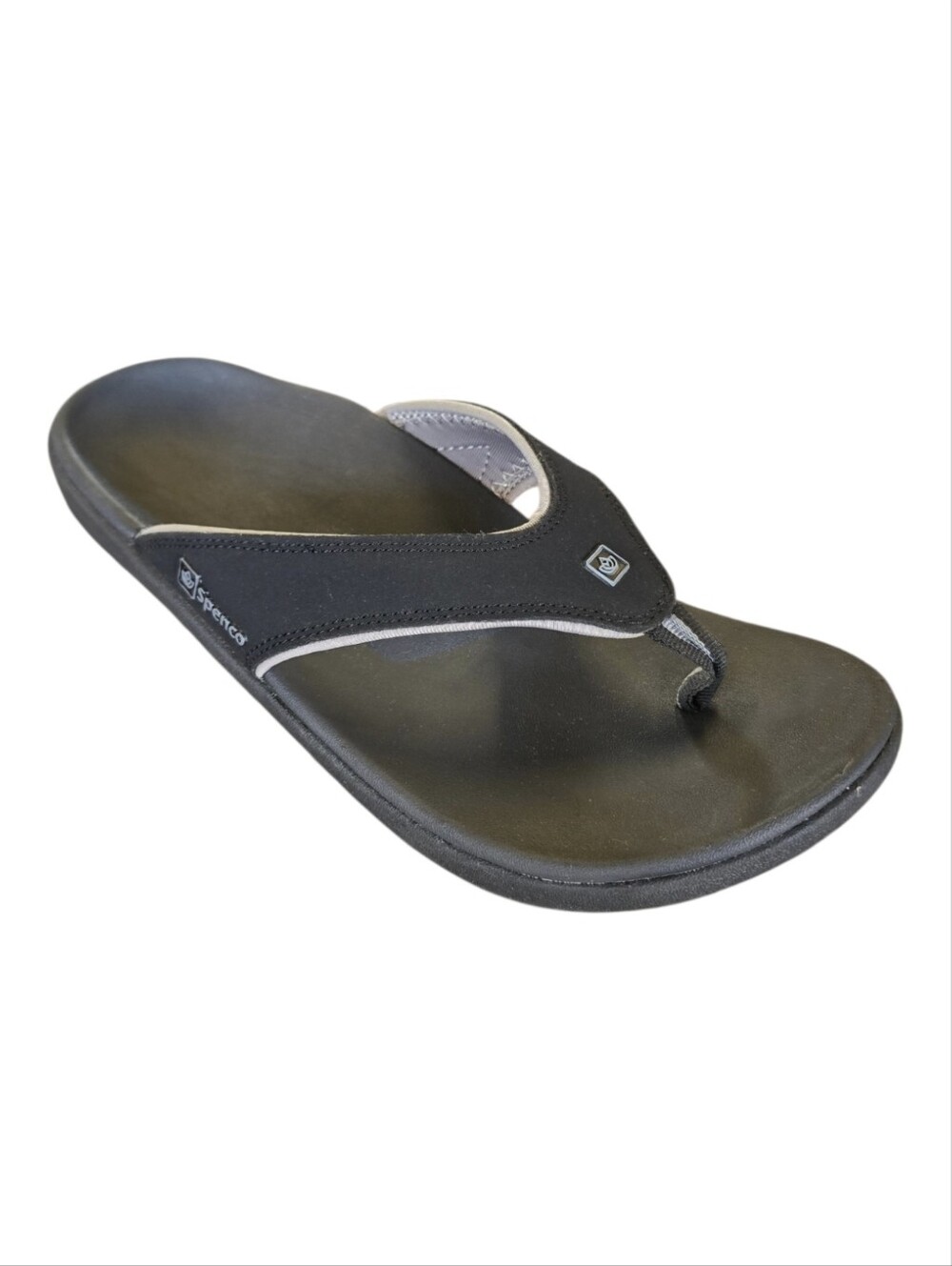 Spenco Yumi Men's Orthotic Thong Sandals - Black (Size 11 D)